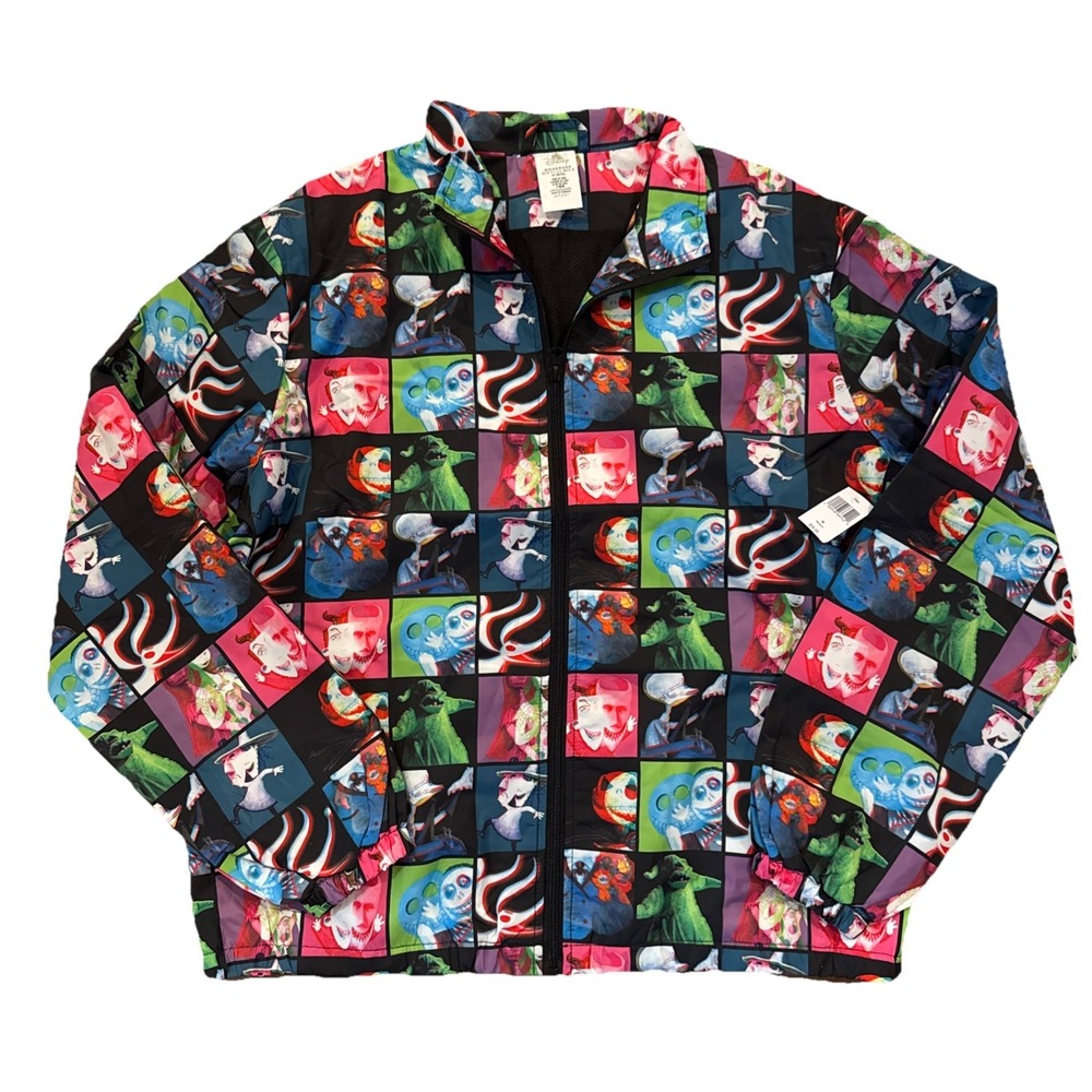 Disney Parks Nightmare Before Christmas Character Windbreaker Jacket XL NWOT